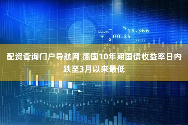 配资查询门户导航网 德国10年期国债收益率日内跌至3月以来最低